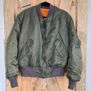 Genuine Military Issue MA1 Bomber Jacket (size L)